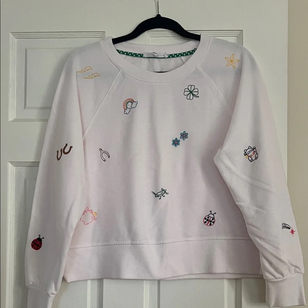 Embroidered lucky sweatshirt - Picture 1 of 13